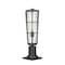 Z-Lite Helix 1 Light Outdoor Pier Mounted Fixture, Black And Clear Seedy 591PHB-533PM-BK - alternate 1